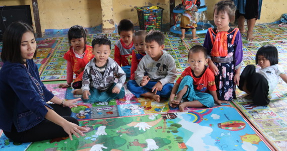 Fun game at Little Smiles Center